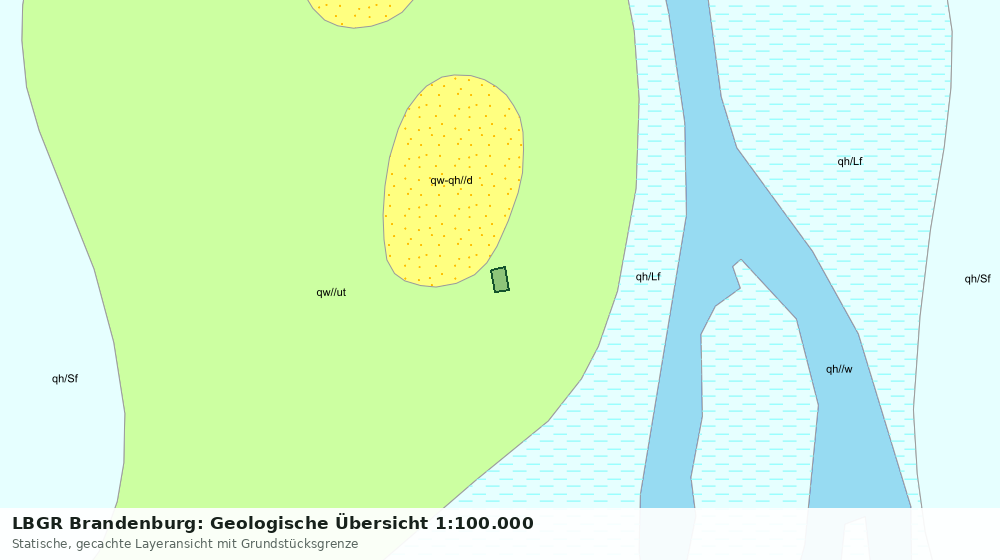 Statische Kartenansicht: LBGR Brandenburg: Geologische Übersicht 1:100.000