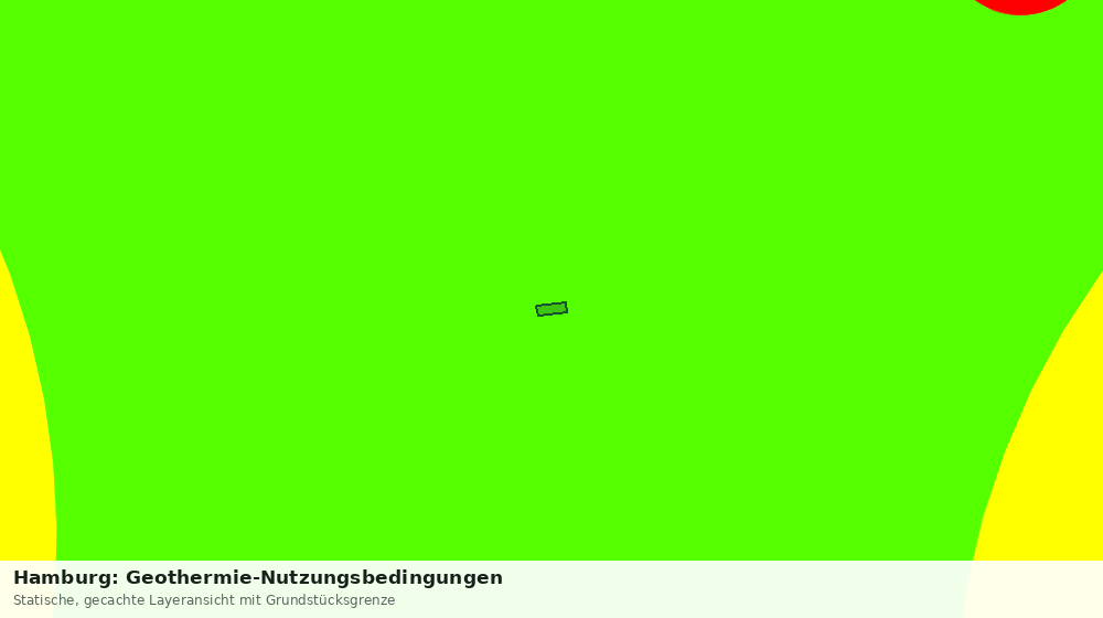 Statische Kartenansicht: Hamburg: Geothermie-Nutzungsbedingungen
