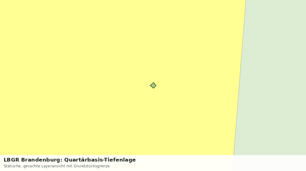 Statische Kartenansicht: LBGR Brandenburg: Quartärbasis-Tiefenlage