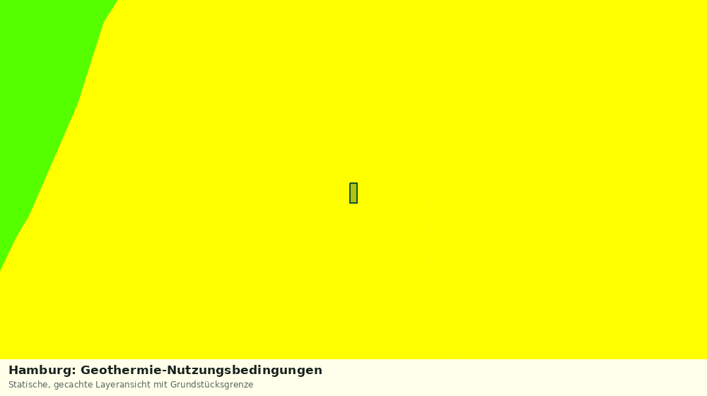Statische Kartenansicht: Hamburg: Geothermie-Nutzungsbedingungen