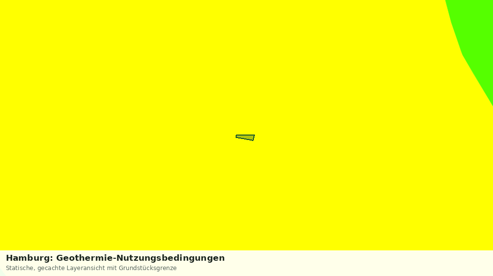 Statische Kartenansicht: Hamburg: Geothermie-Nutzungsbedingungen