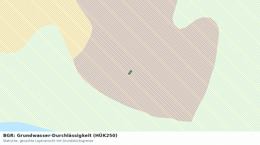 Statische Kartenansicht: BGR: Grundwasser-Durchlässigkeit (HÜK250)