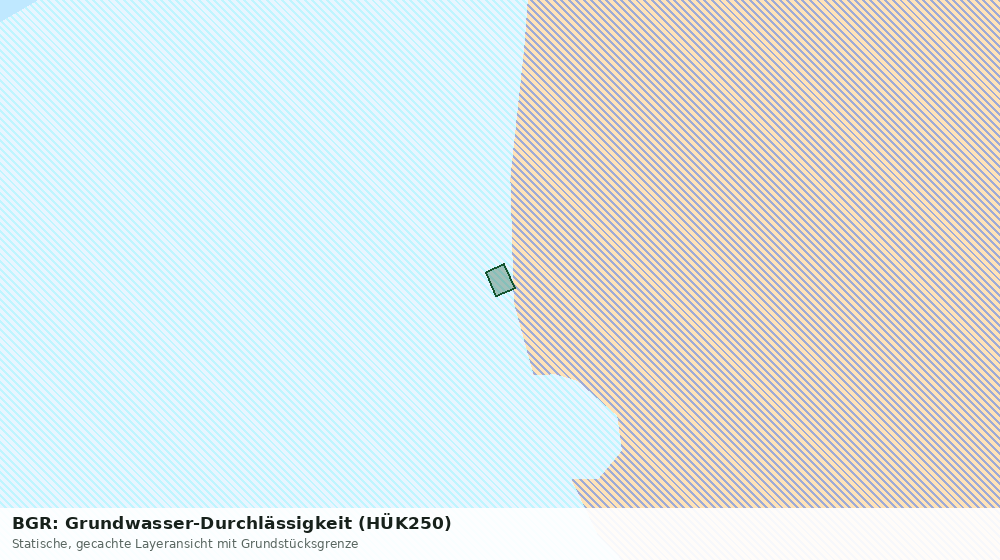 Statische Kartenansicht: BGR: Grundwasser-Durchlässigkeit (HÜK250)