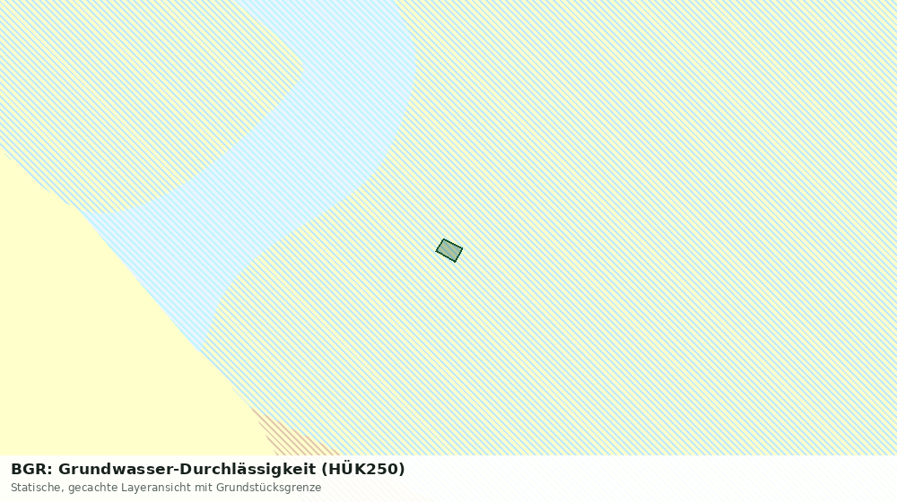 Statische Kartenansicht: BGR: Grundwasser-Durchlässigkeit (HÜK250)