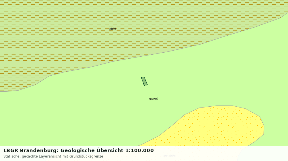 Statische Kartenansicht: LBGR Brandenburg: Geologische Übersicht 1:100.000