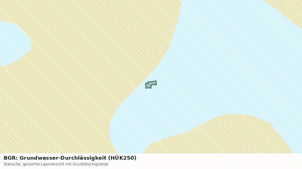 Statische Kartenansicht: BGR: Grundwasser-Durchlässigkeit (HÜK250)