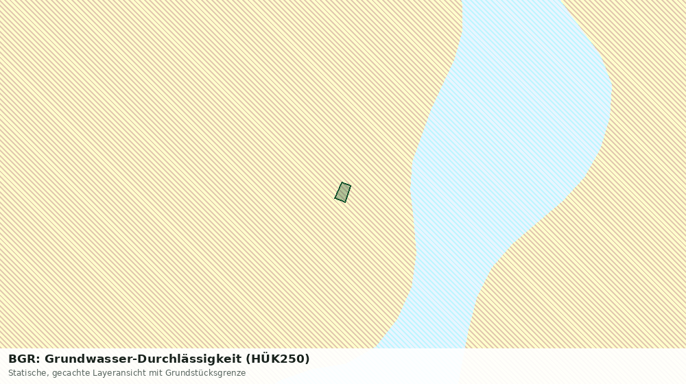 Statische Kartenansicht: BGR: Grundwasser-Durchlässigkeit (HÜK250)