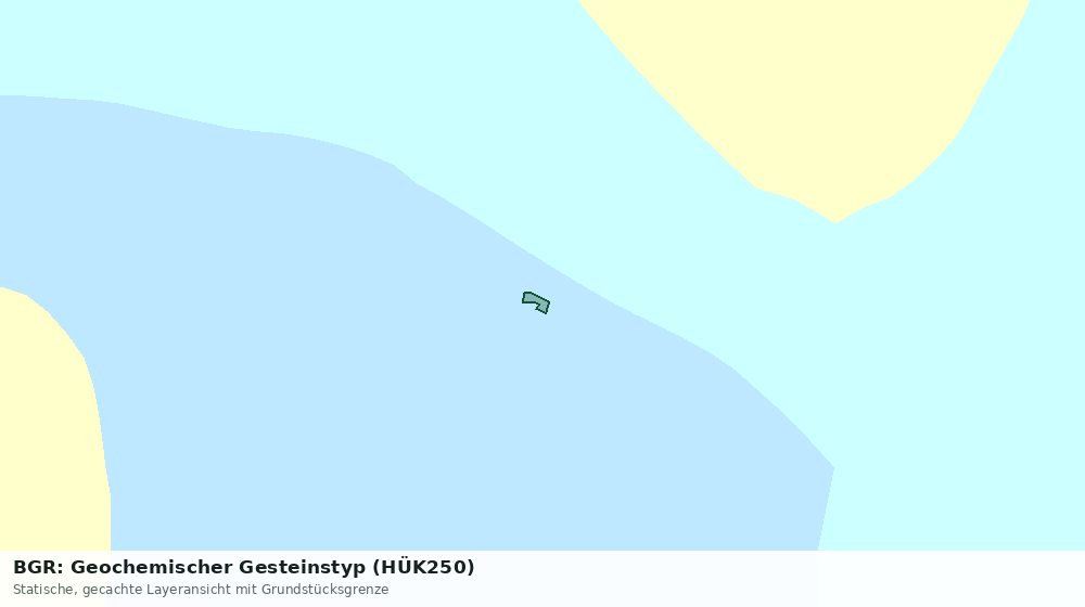 Statische Kartenansicht: BGR: Geochemischer Gesteinstyp (HÜK250)