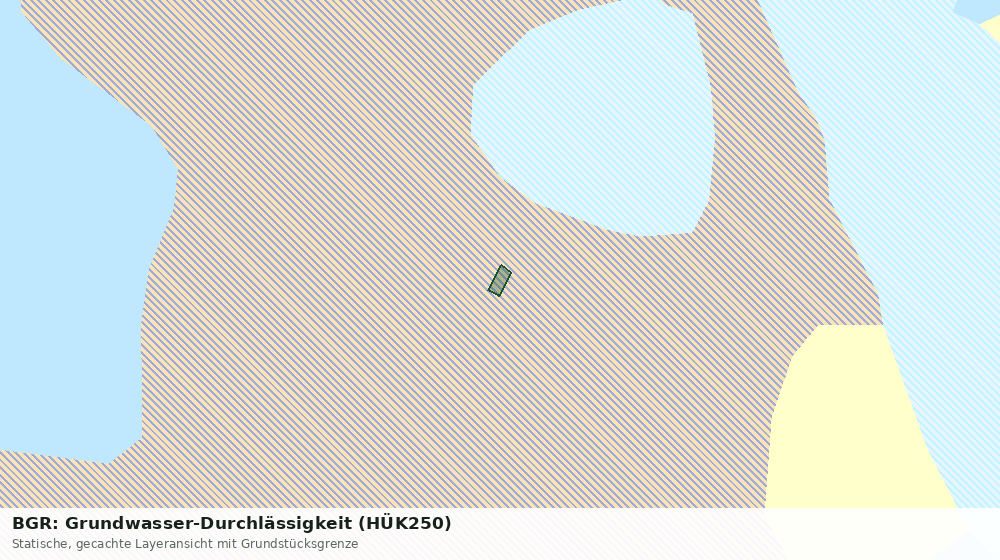 Statische Kartenansicht: BGR: Grundwasser-Durchlässigkeit (HÜK250)