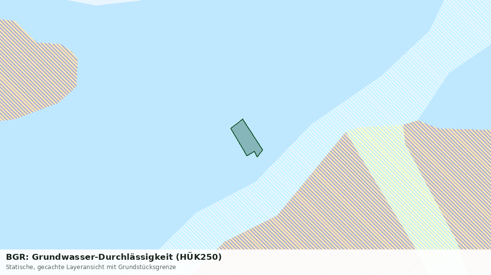 Statische Kartenansicht: BGR: Grundwasser-Durchlässigkeit (HÜK250)