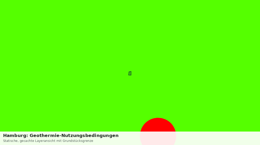 Statische Kartenansicht: Hamburg: Geothermie-Nutzungsbedingungen