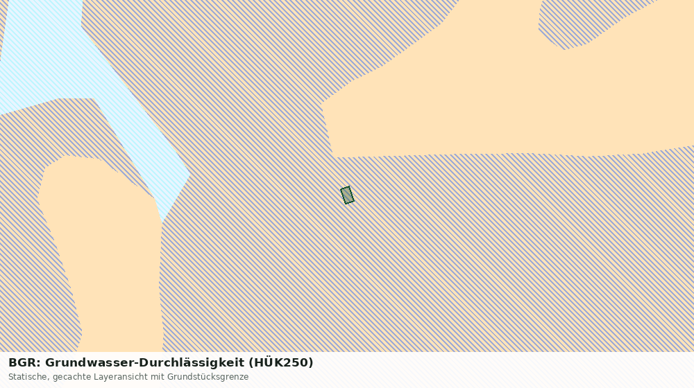 Statische Kartenansicht: BGR: Grundwasser-Durchlässigkeit (HÜK250)