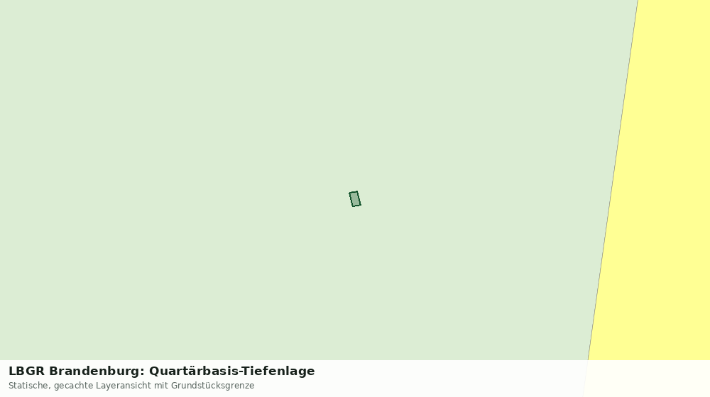 Statische Kartenansicht: LBGR Brandenburg: Quartärbasis-Tiefenlage