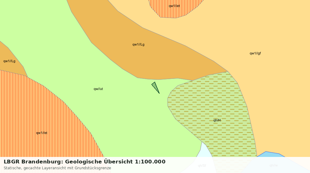 Statische Kartenansicht: LBGR Brandenburg: Geologische Übersicht 1:100.000