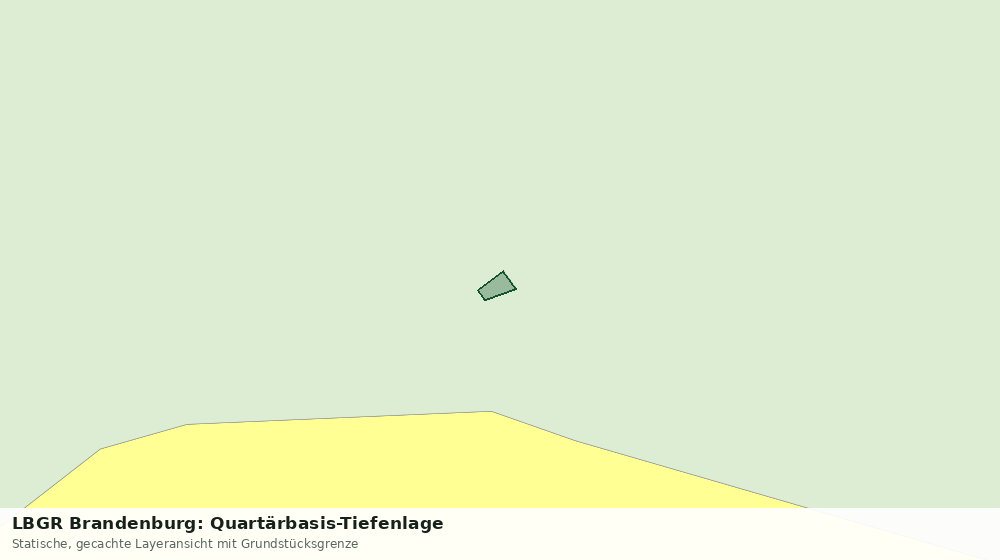 Statische Kartenansicht: LBGR Brandenburg: Quartärbasis-Tiefenlage