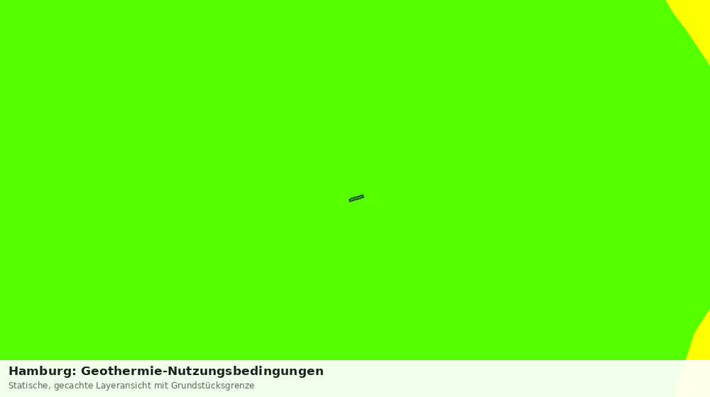 Statische Kartenansicht: Hamburg: Geothermie-Nutzungsbedingungen