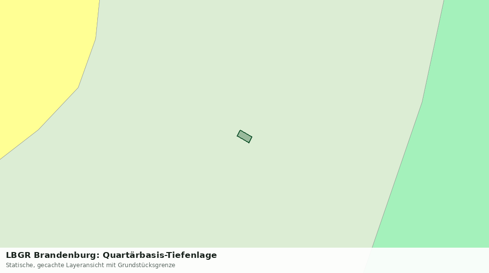Statische Kartenansicht: LBGR Brandenburg: Quartärbasis-Tiefenlage