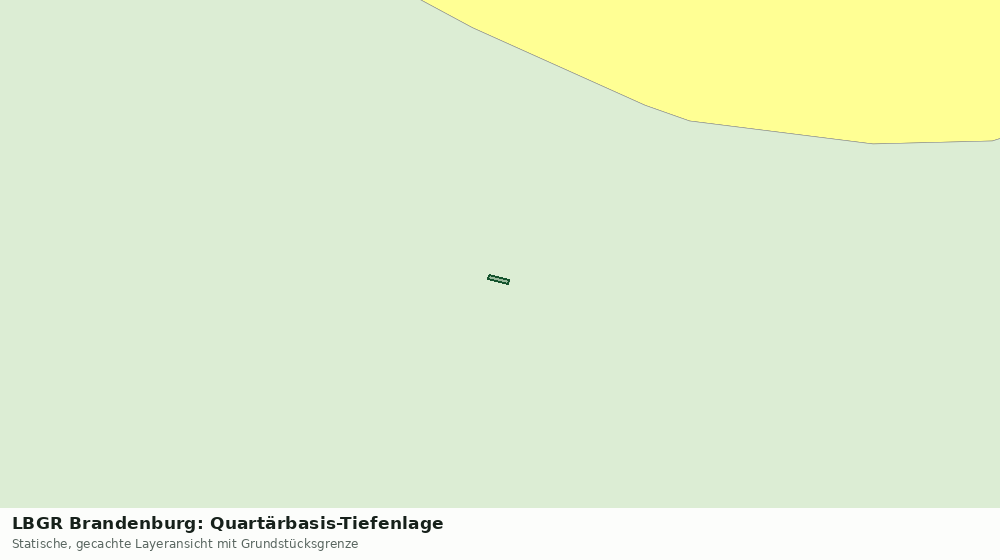 Statische Kartenansicht: LBGR Brandenburg: Quartärbasis-Tiefenlage