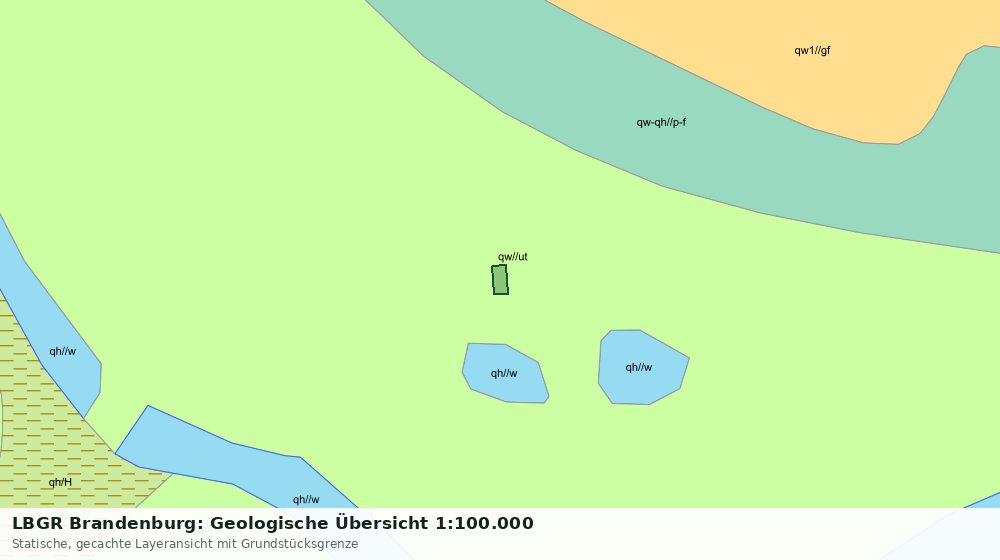 Statische Kartenansicht: LBGR Brandenburg: Geologische Übersicht 1:100.000