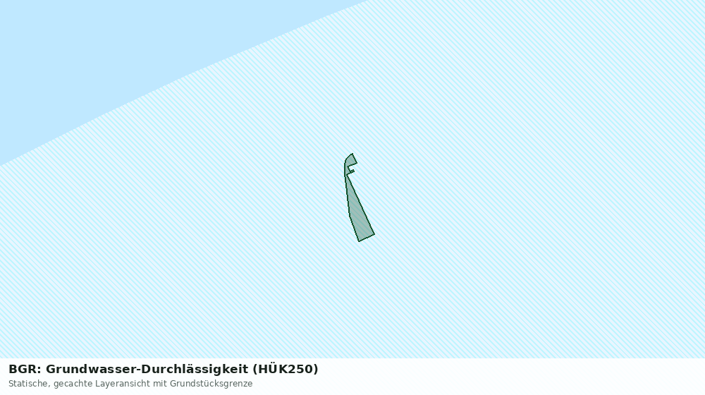Statische Kartenansicht: BGR: Grundwasser-Durchlässigkeit (HÜK250)