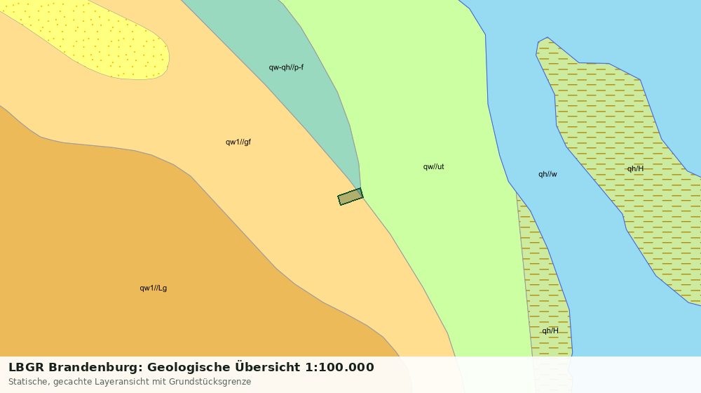 Statische Kartenansicht: LBGR Brandenburg: Geologische Übersicht 1:100.000