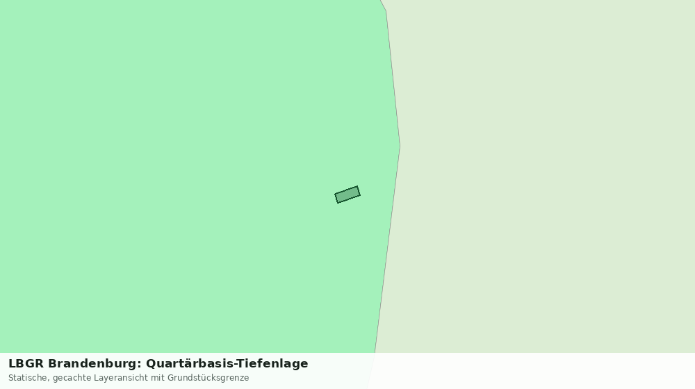 Statische Kartenansicht: LBGR Brandenburg: Quartärbasis-Tiefenlage