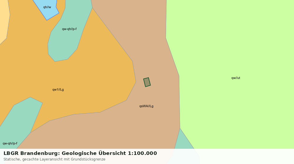 Statische Kartenansicht: LBGR Brandenburg: Geologische Übersicht 1:100.000