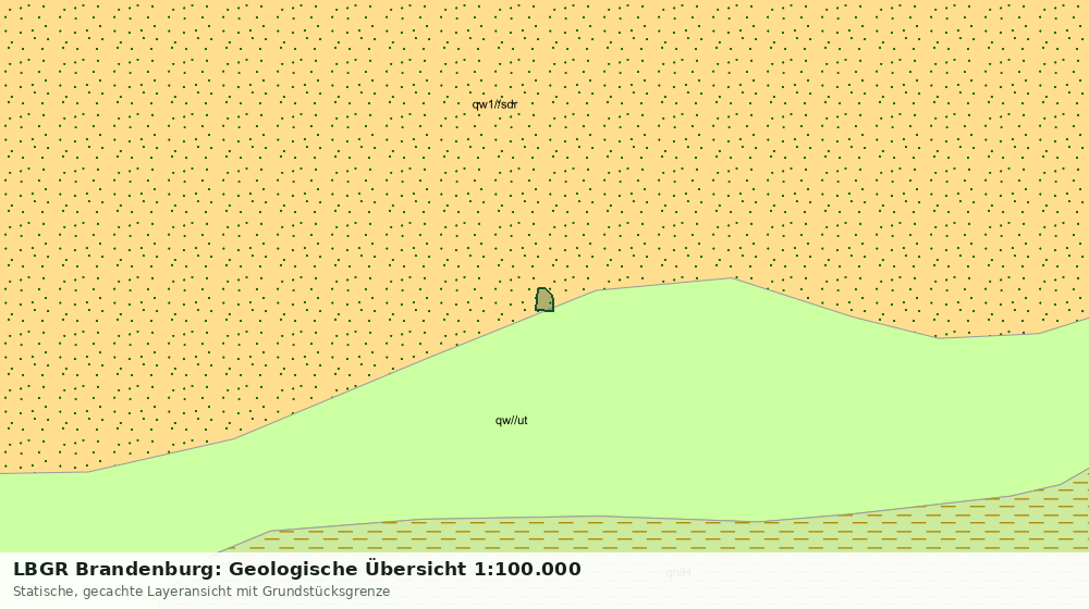 Statische Kartenansicht: LBGR Brandenburg: Geologische Übersicht 1:100.000