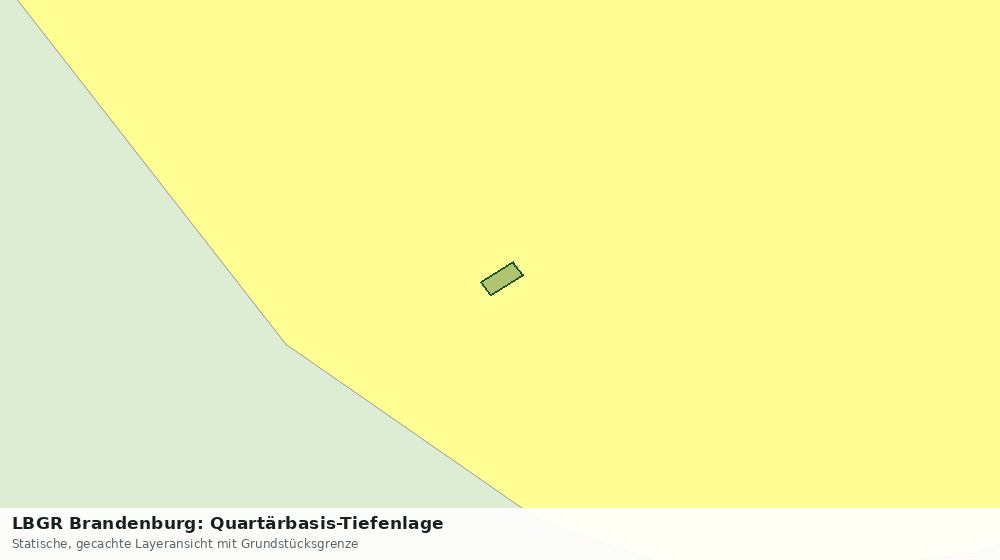 Statische Kartenansicht: LBGR Brandenburg: Quartärbasis-Tiefenlage