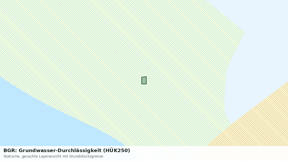 Statische Kartenansicht: BGR: Grundwasser-Durchlässigkeit (HÜK250)