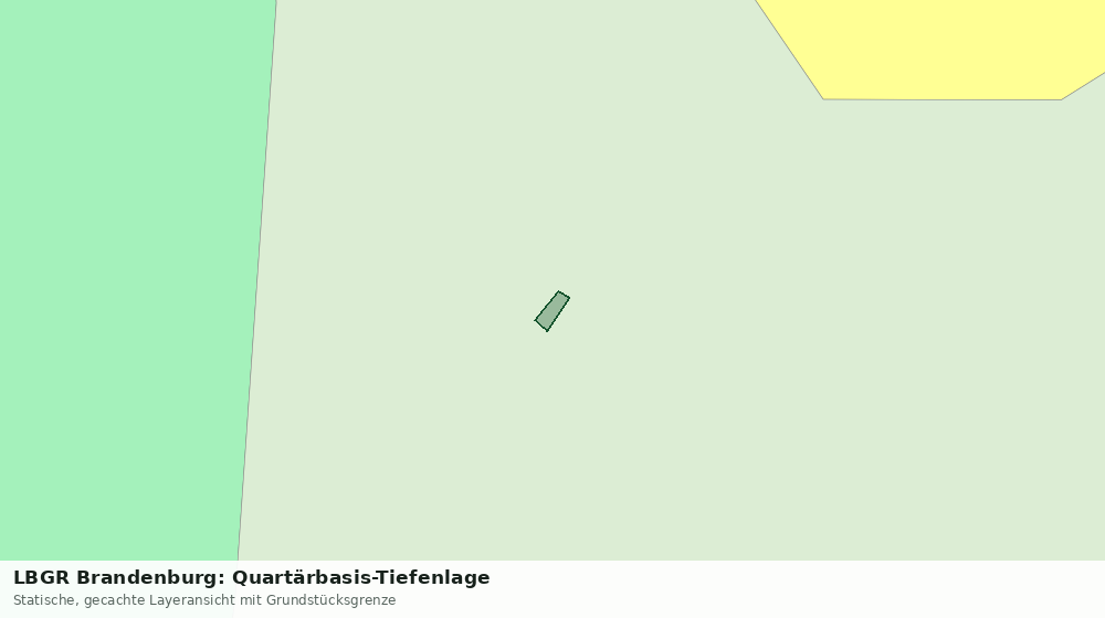 Statische Kartenansicht: LBGR Brandenburg: Quartärbasis-Tiefenlage