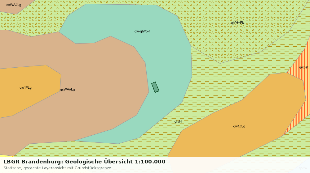 Statische Kartenansicht: LBGR Brandenburg: Geologische Übersicht 1:100.000