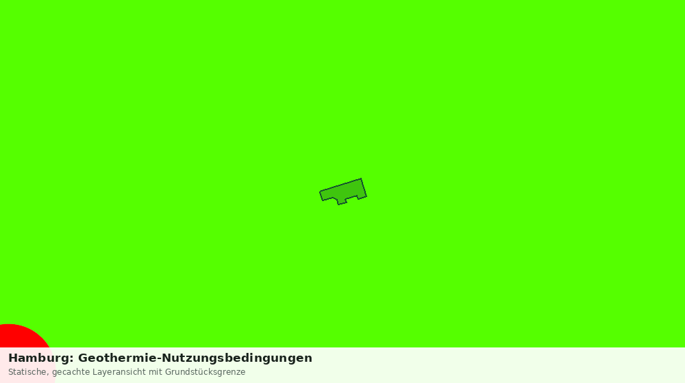 Statische Kartenansicht: Hamburg: Geothermie-Nutzungsbedingungen