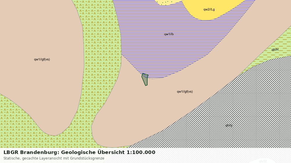 Statische Kartenansicht: LBGR Brandenburg: Geologische Übersicht 1:100.000