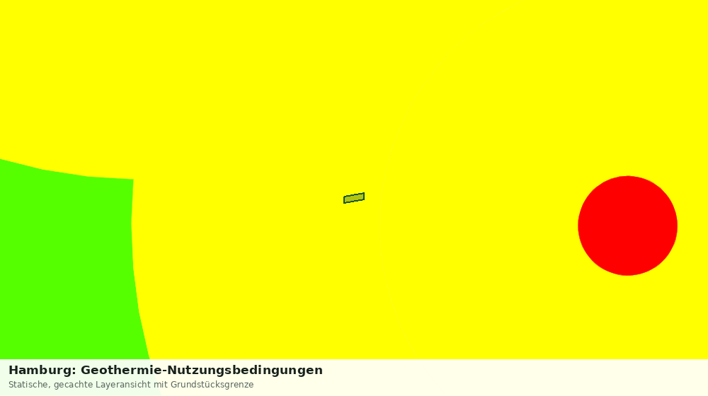 Statische Kartenansicht: Hamburg: Geothermie-Nutzungsbedingungen