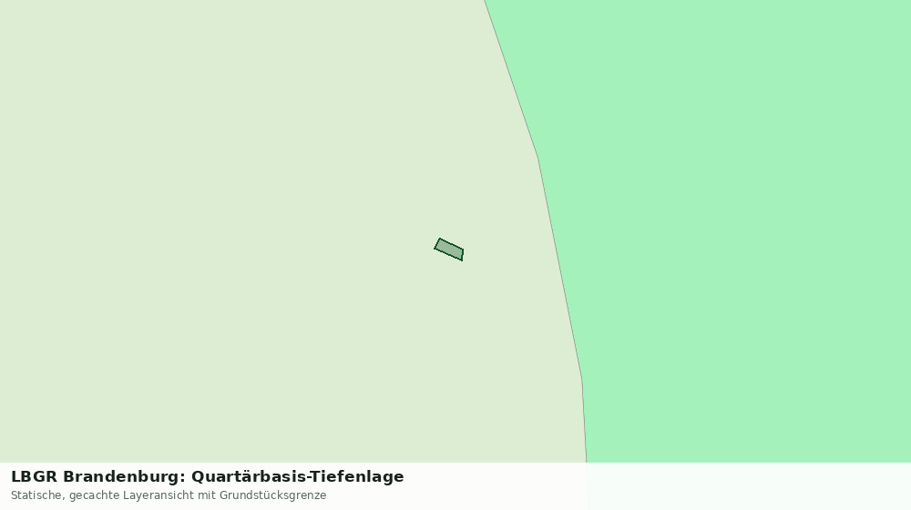 Statische Kartenansicht: LBGR Brandenburg: Quartärbasis-Tiefenlage