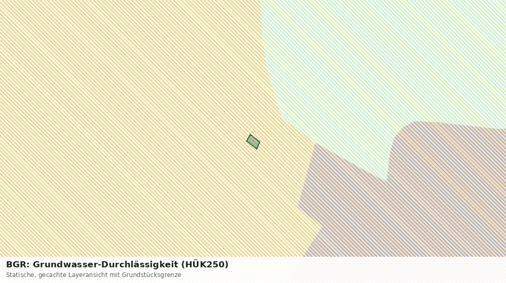 Statische Kartenansicht: BGR: Grundwasser-Durchlässigkeit (HÜK250)