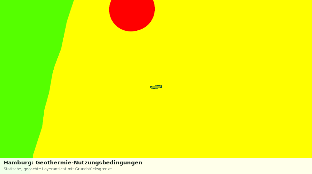 Statische Kartenansicht: Hamburg: Geothermie-Nutzungsbedingungen