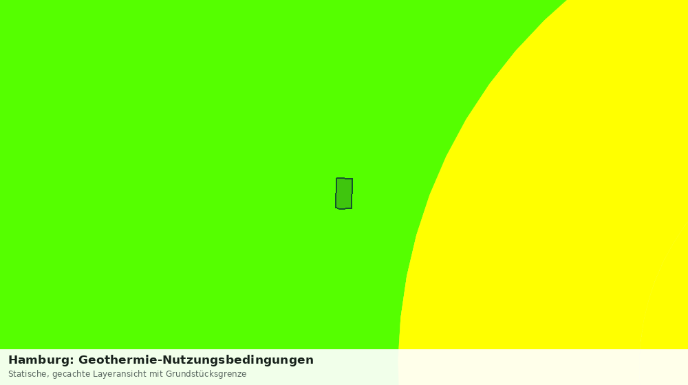 Statische Kartenansicht: Hamburg: Geothermie-Nutzungsbedingungen