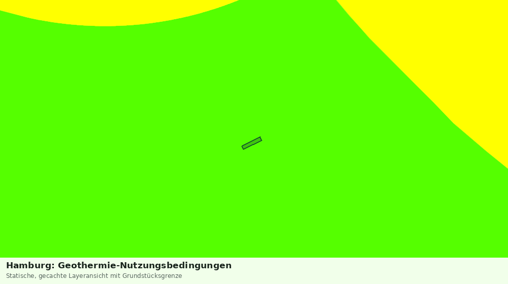 Statische Kartenansicht: Hamburg: Geothermie-Nutzungsbedingungen