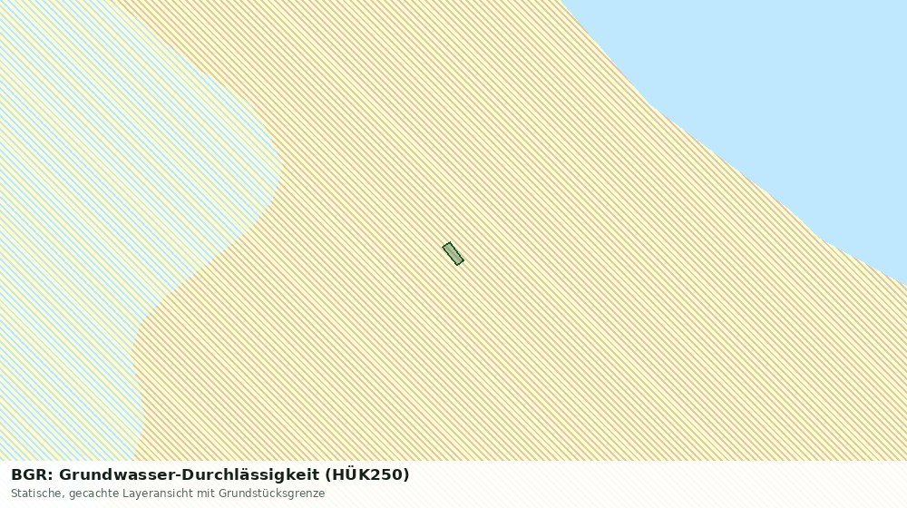 Statische Kartenansicht: BGR: Grundwasser-Durchlässigkeit (HÜK250)