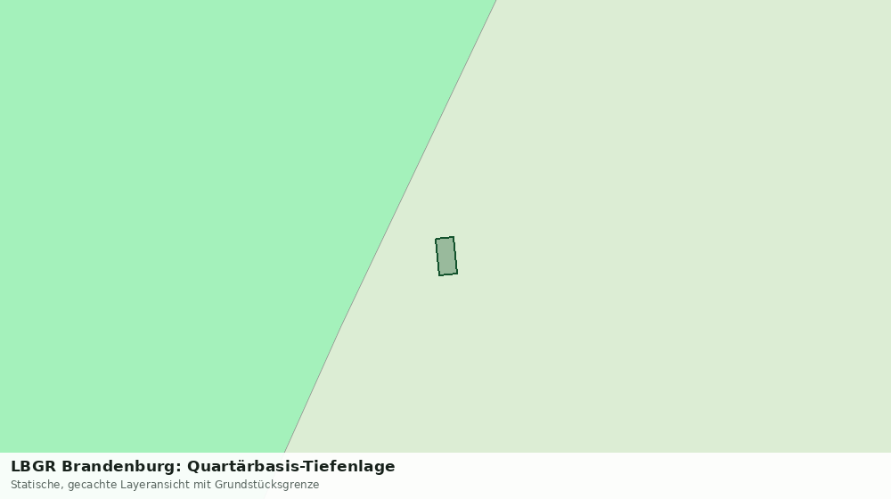 Statische Kartenansicht: LBGR Brandenburg: Quartärbasis-Tiefenlage
