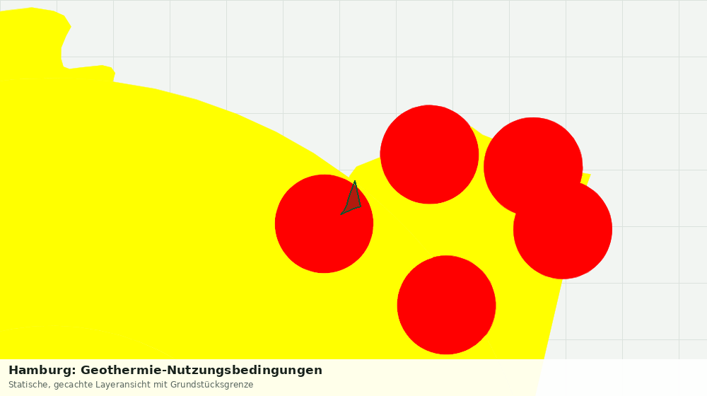 Statische Kartenansicht: Hamburg: Geothermie-Nutzungsbedingungen