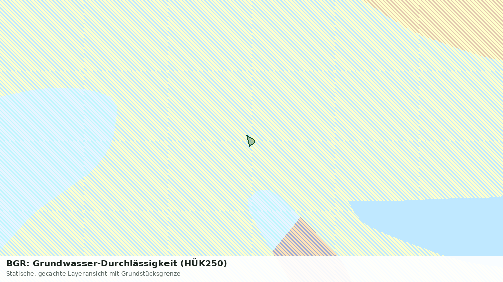 Statische Kartenansicht: BGR: Grundwasser-Durchlässigkeit (HÜK250)