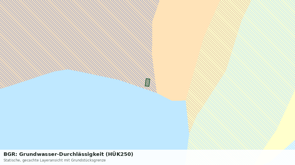 Statische Kartenansicht: BGR: Grundwasser-Durchlässigkeit (HÜK250)