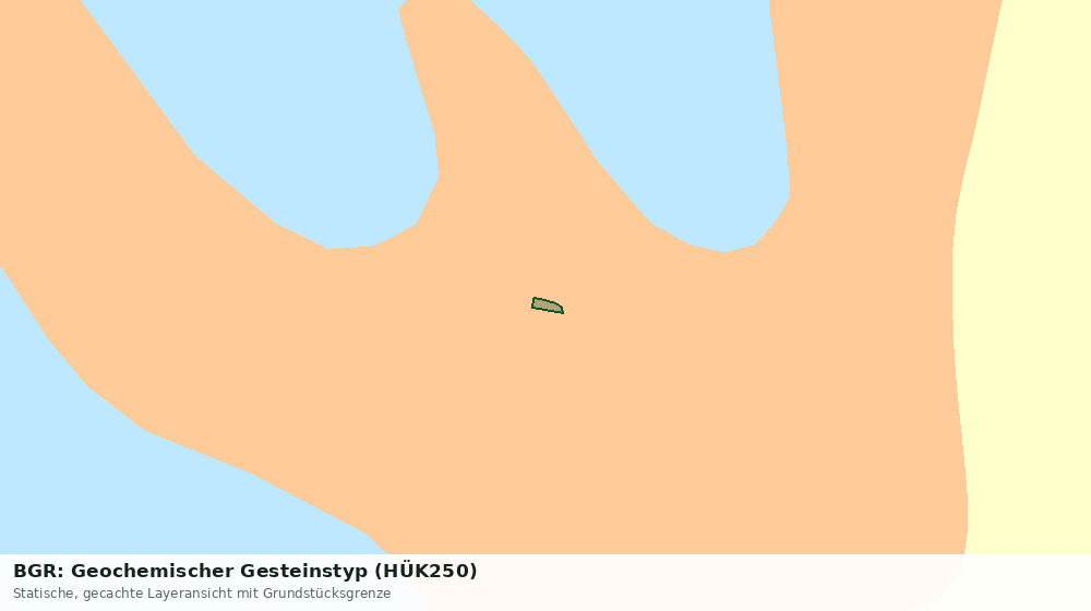 Statische Kartenansicht: BGR: Geochemischer Gesteinstyp (HÜK250)