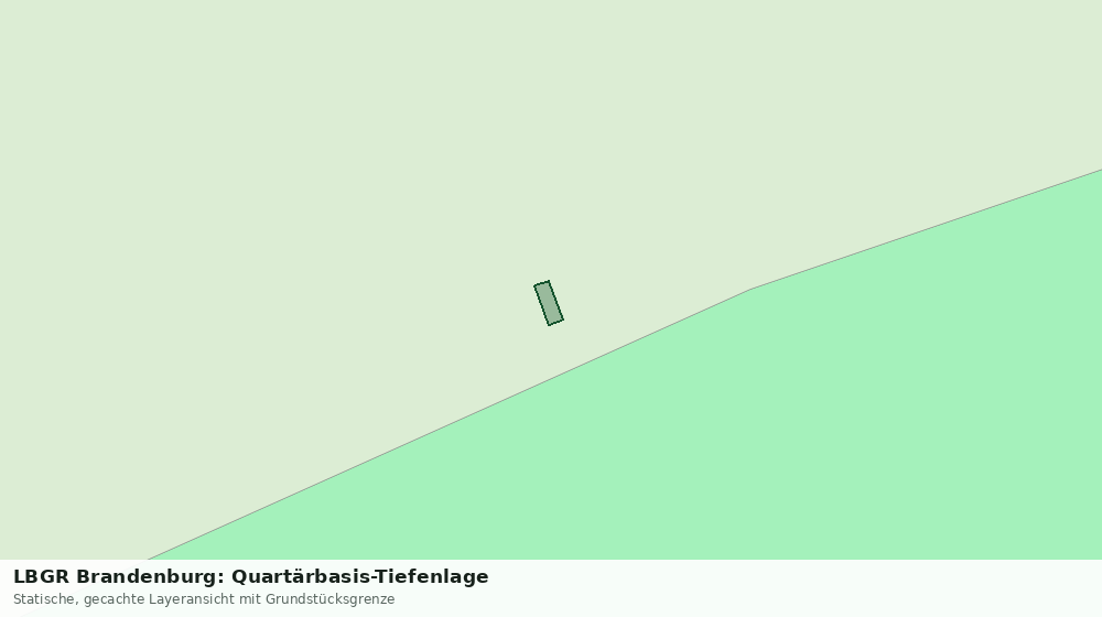 Statische Kartenansicht: LBGR Brandenburg: Quartärbasis-Tiefenlage