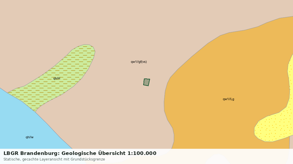 Statische Kartenansicht: LBGR Brandenburg: Geologische Übersicht 1:100.000