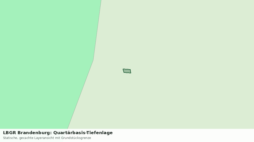Statische Kartenansicht: LBGR Brandenburg: Quartärbasis-Tiefenlage