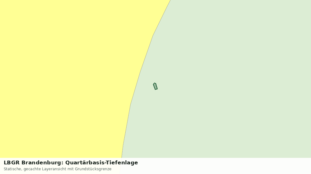 Statische Kartenansicht: LBGR Brandenburg: Quartärbasis-Tiefenlage